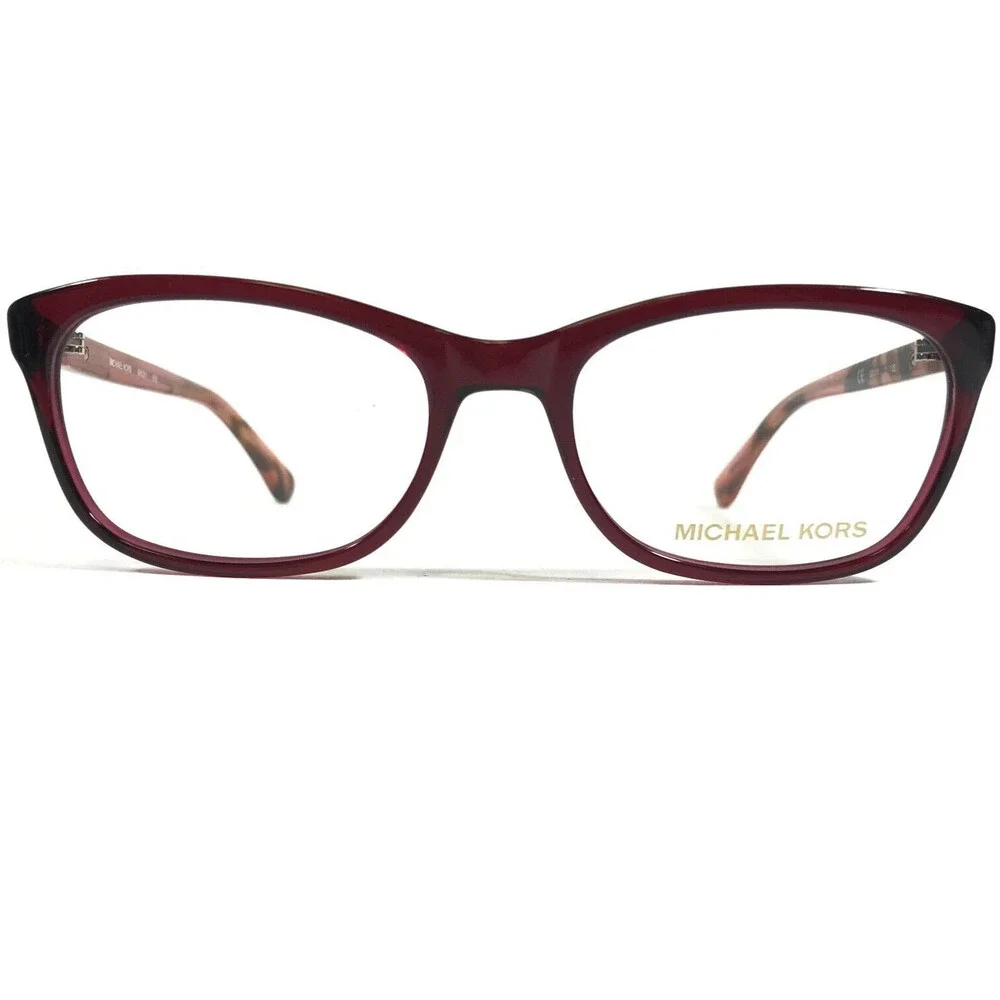 Michael Kors Eyeglasses Frames MK281 618 Red Brown Tortoise Square 52-18-135